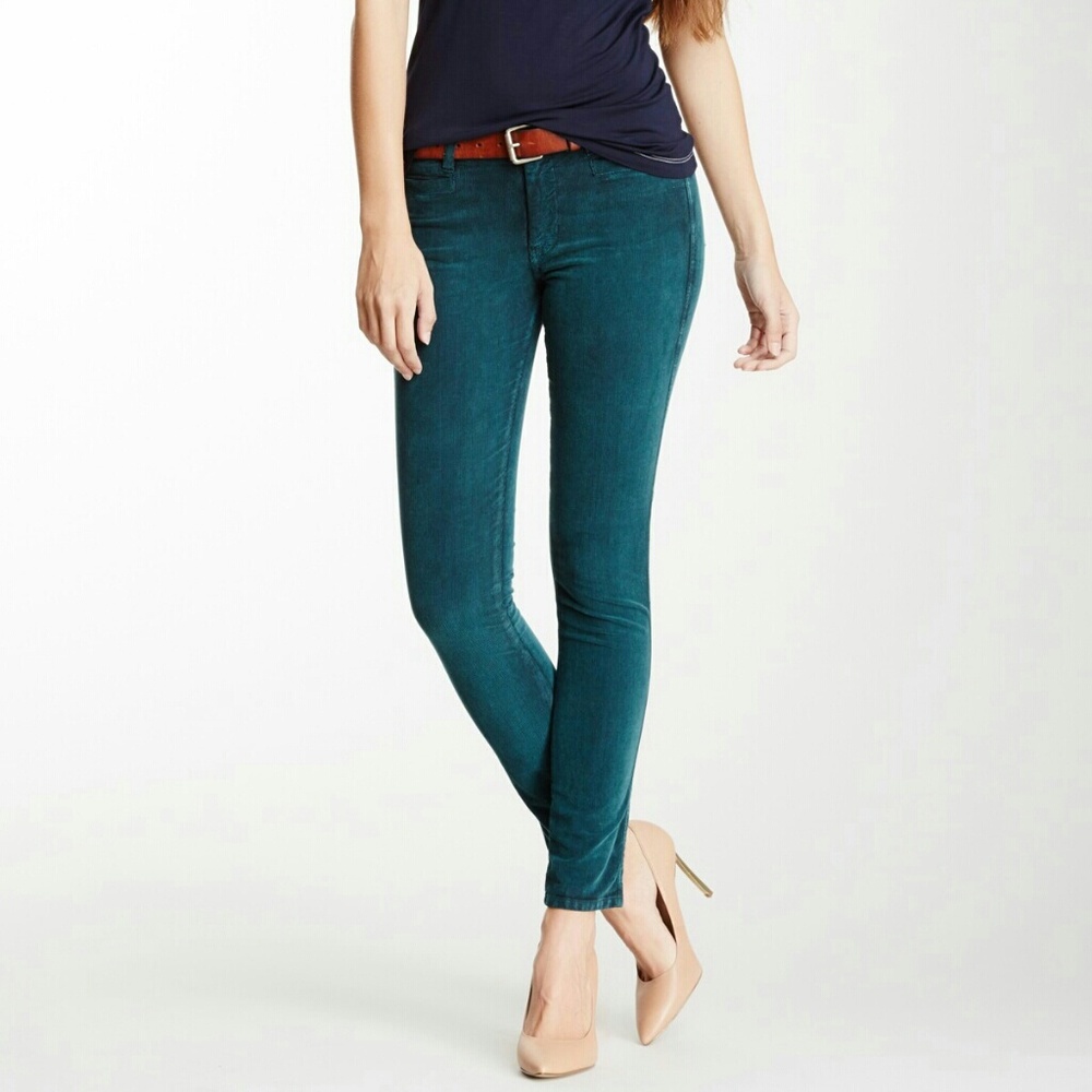 *NWOT*MiH The Ellsworth Corduroy Teal Skinny Jeans